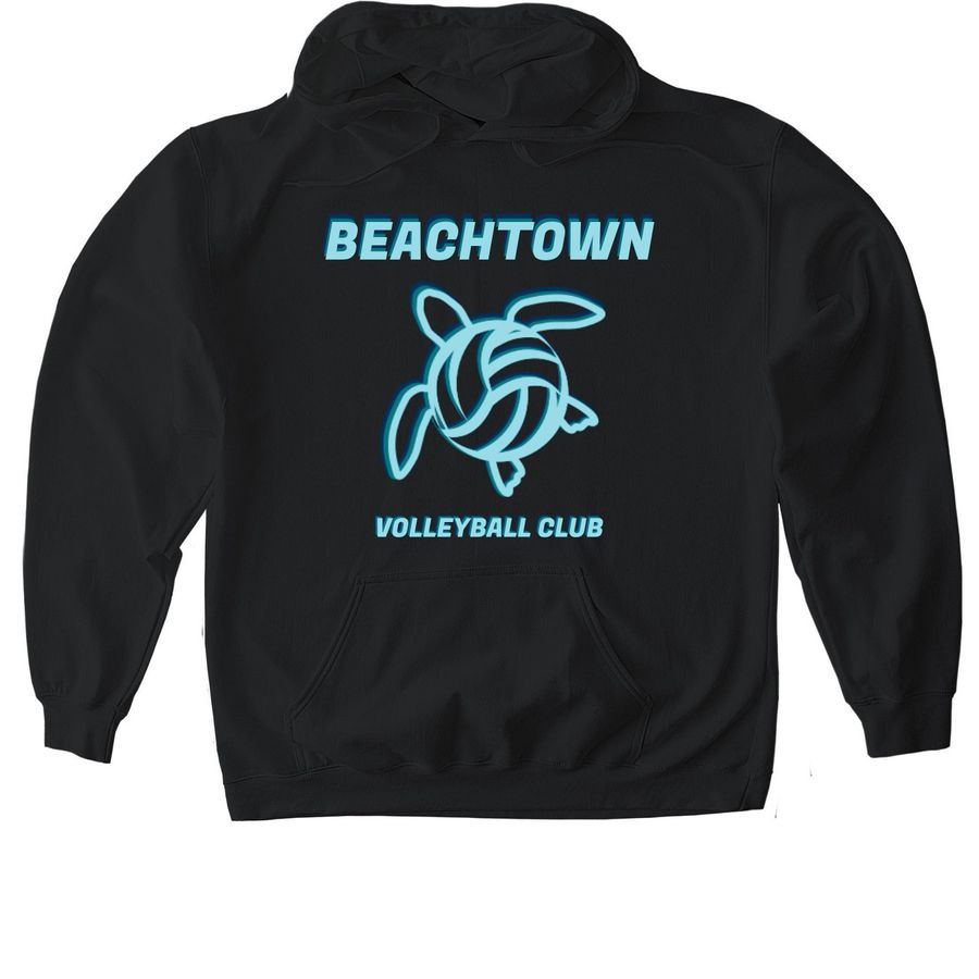 2026 BeachTown VC 14s, a Black Gildan Softstyle Pullover Hoodie