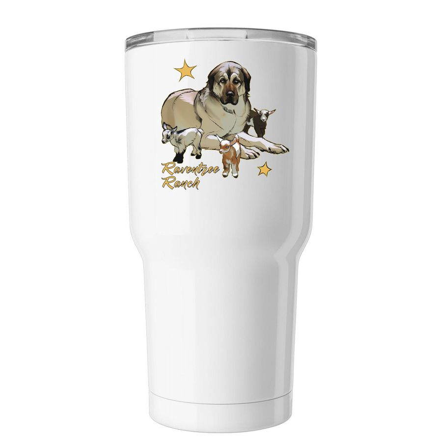 Judge and Goat Kids Tumbler, a White Insulated Tumbler
