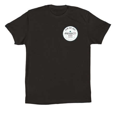 Cup of Joy Project, a Black Premium Cotton Tee