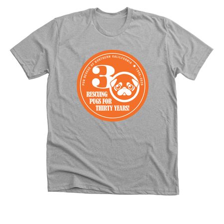 PRNC 30 Year Anniversary 1996 to 2026, a Athletic Heather Premium Unisex Tee