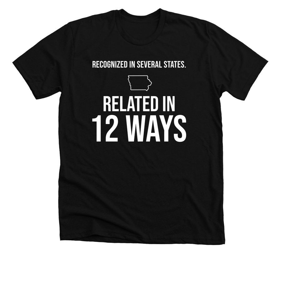 It's All Relative '26, a Solid Black Blend Premium Unisex Tee