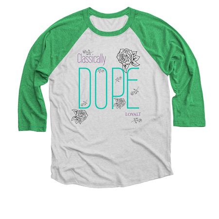 IYKYK, a Envy and Heather White 3/4 Sleeve Baseball Tee