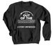 A Story Unfinished, a Black Crewneck Sweatshirt
