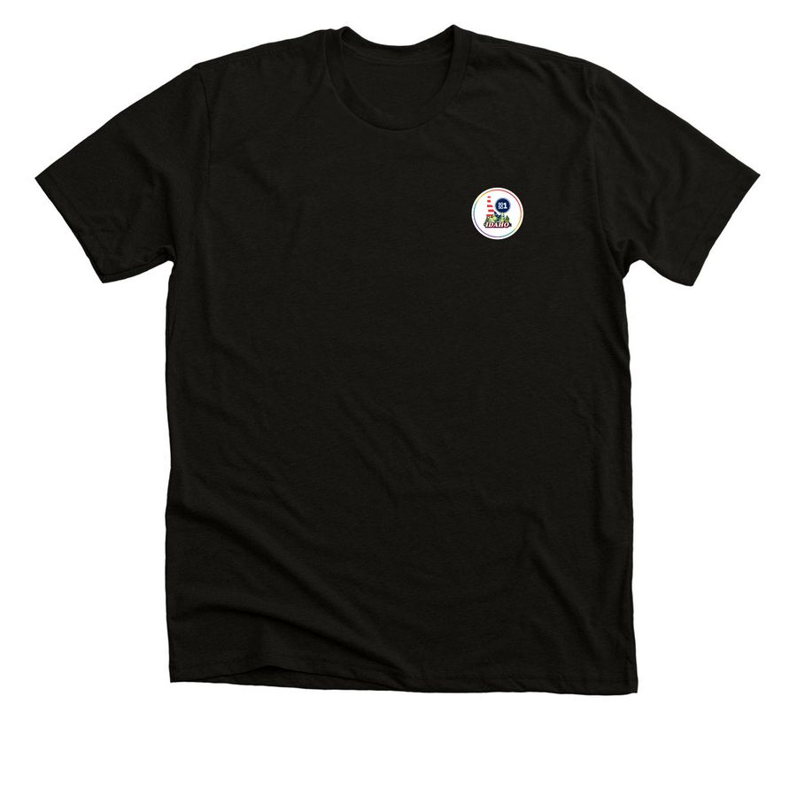 Idaho 50501 Pride, a Solid Black Blend Premium Unisex Tee
