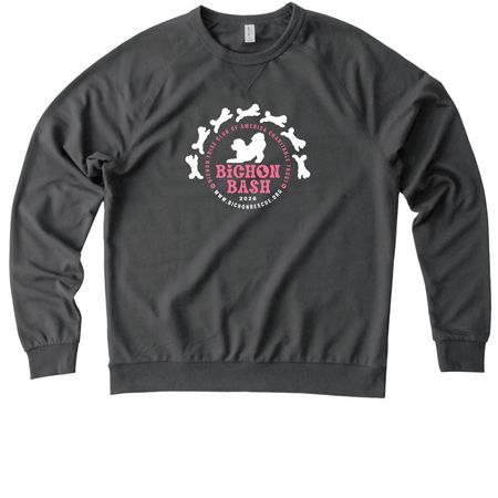 BFCACT Bichon Bash 2026 - pink, a Terrain Grey Allmade Organic French Terry Crewneck Sweatshirt