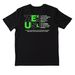 Mental health green machine merch, a Black Nike Dri-FIT Jersey Blend Performance Tee (back-view)