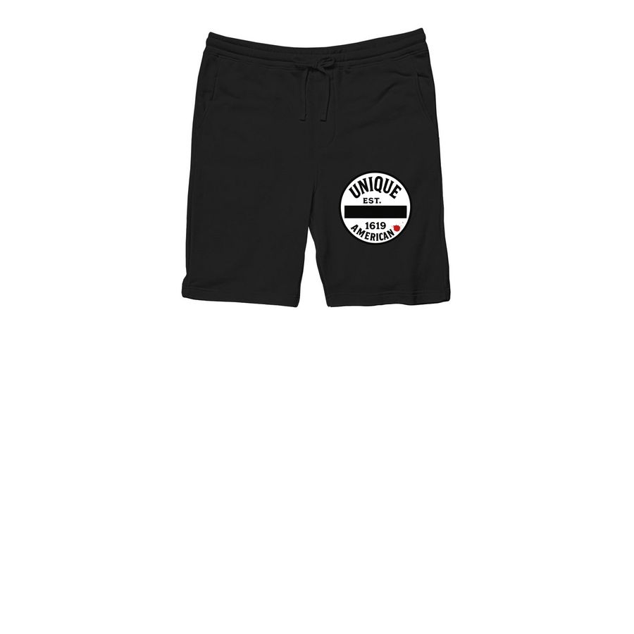 Our story. No comparison. No Parallel., a Black Midweight Fleece Shorts