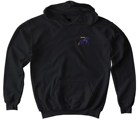 Reed Riding Instruction-Slogan, a Black Softstyle Youth Pullover Hoodie