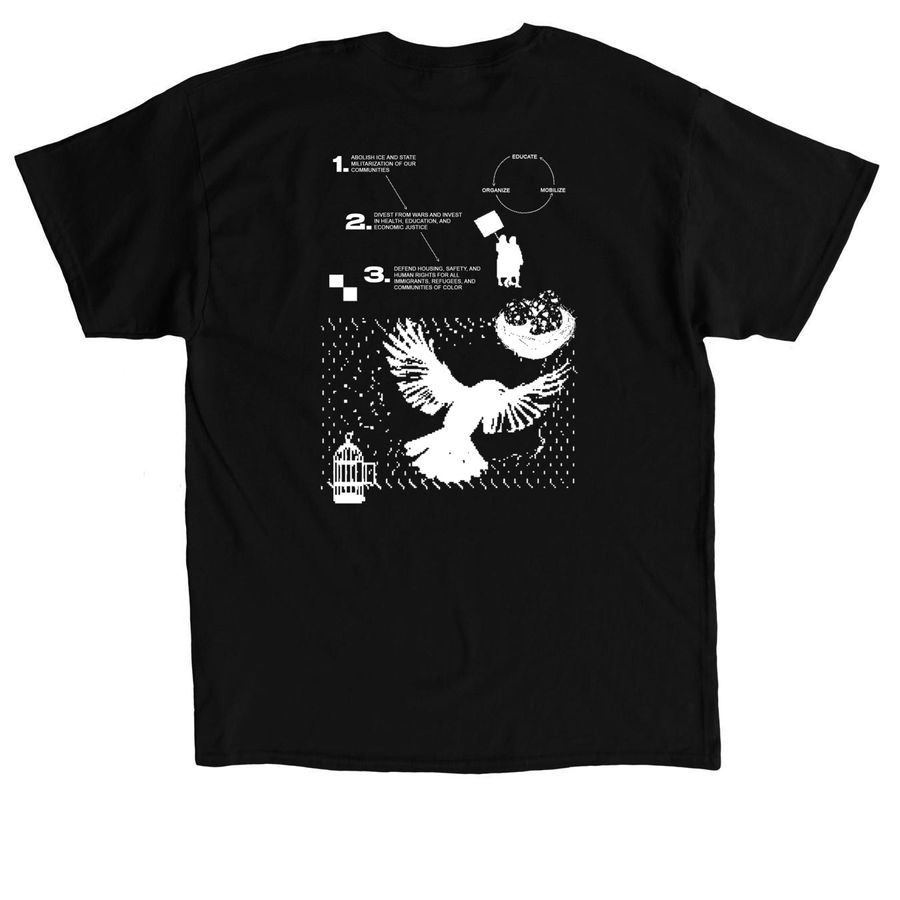 Freedom to Stay Move Resist Tee, a Black Classic Unisex Tee (back-view)