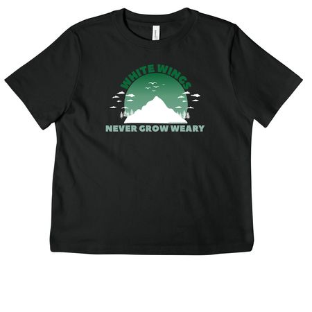 White Wings, a Vintage Black Women's Heavyweight Tee