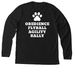 MDTC LARGE LOGO LONG SLEEVE SHIRT, a Solid Black Blend Premium Long Sleeve Tee (back-view)