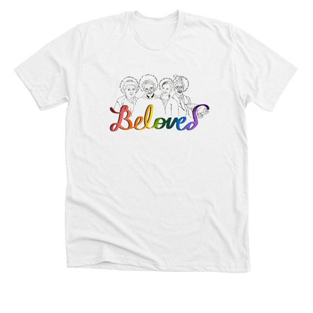 Beloved Apparel, a Solid White Blend Premium Unisex Tee