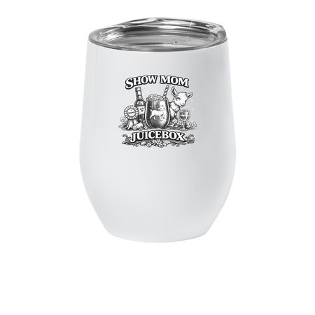 Show Mom Juicebox, a White Insulated Wine Cup