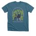 Welcome to the Enchanted Pig Forest, a Heather Deep Teal Premium Unisex Tee