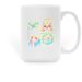 Shelter Grid Mug by Emma Bagley, a White Large Coffee Mug