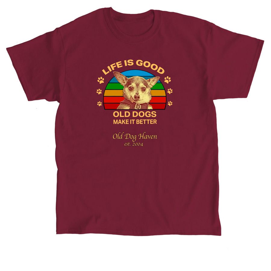 Life is Rainbow, a Cardinal Red Classic Unisex Tee