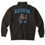 Camp Kesem Summit Merch&nbsp;, a Black Midweight Quarter Zip Pullover (back-view)