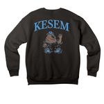 Camp Kesem Summit Merch&nbsp;, a Black Premium Drop Shoulder Sweatshirt (back-view)