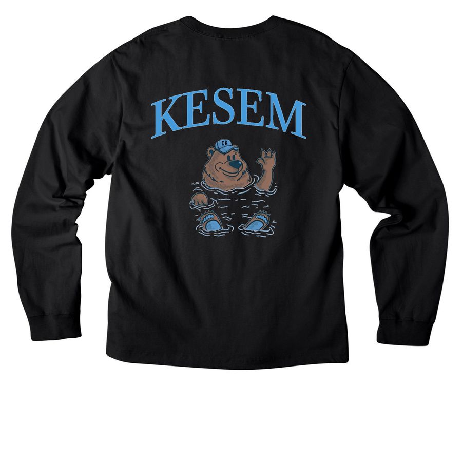 Camp Kesem Summit Merch&nbsp;, a Black Unisex Heavyweight Long Sleeve Tee (back-view)