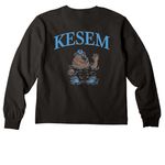 Camp Kesem Summit Merch&nbsp;, a Black Youth Heavyweight Long Sleeve Tee (back-view)