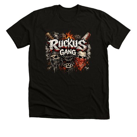 The Return of the Ruckus, a Solid Black Blend Premium Unisex Tee