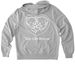 Tiny Life Rescue Logo - Hoodies, a Granite Grey Heather Allmade Organic French Terry Zip Up Hoodie (back-view)