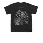 Briar and Bloom, a Black Youth Unisex Tee (back-view)