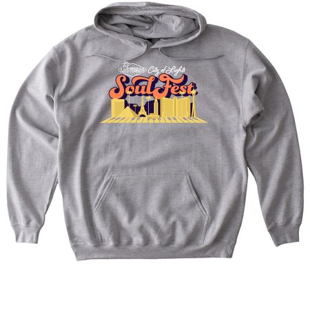 Orange + Light&nbsp;&nbsp;, a Sport Grey Gildan Softstyle Pullover Hoodie