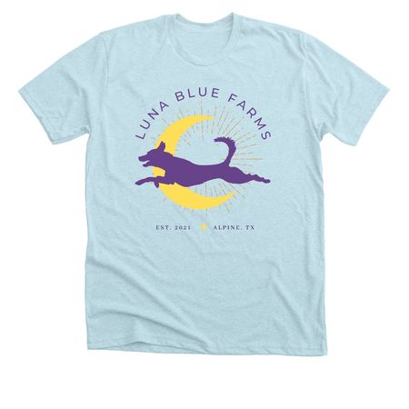 LBF Logo, a Heather Ice Blue Premium Unisex Tee