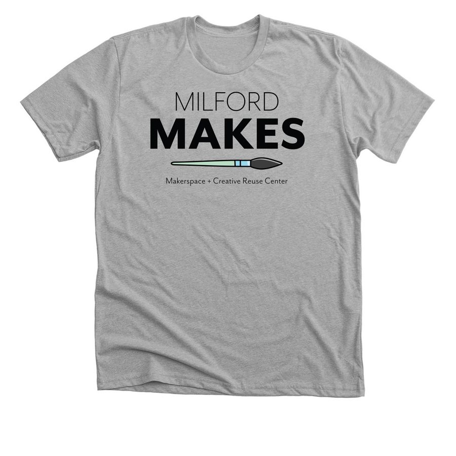 Milford Makes T-Shirts & Sweatshirts, a Athletic Heather Premium Unisex Tee