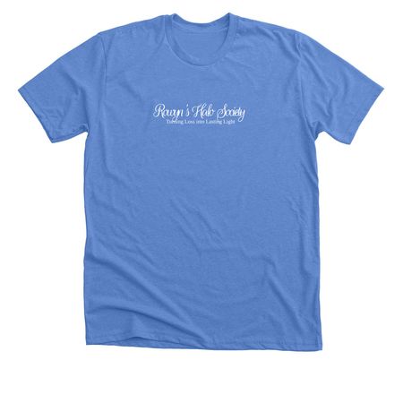 Halo Society Members - Whiteout, a Heather Columbia Blue Premium Unisex Tee
