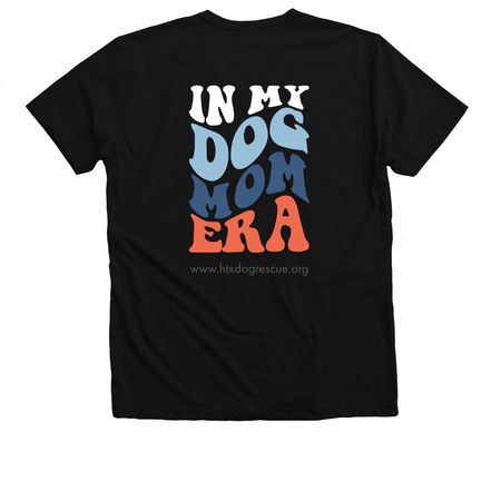 In My Dog Mom Era Shirt, a Solid Black Blend Premium V-Neck Tee