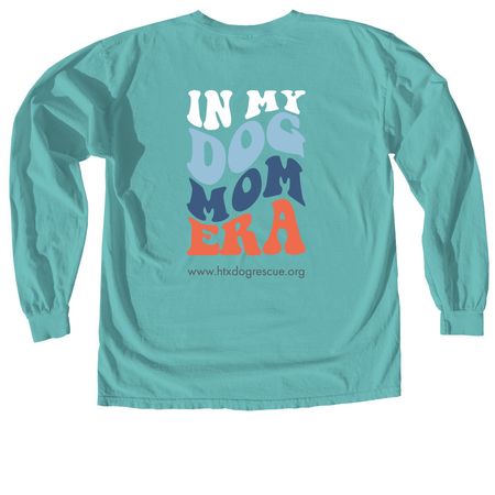 In My Dog Mom Era Shirt, a Seafoam Comfort Colors Long Sleeve Tee