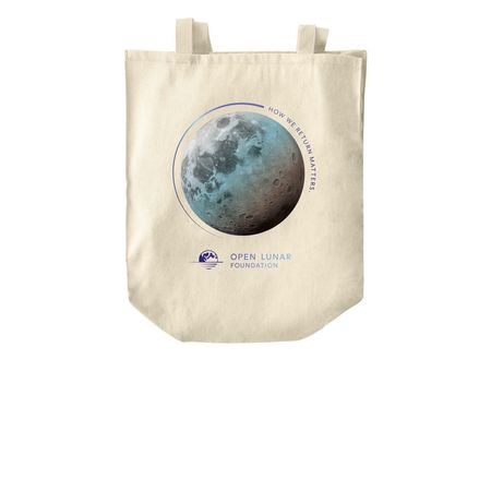 Open Lunar Shoulder Tote, a Natural Over-the-Shoulder Shopping Tote Bag