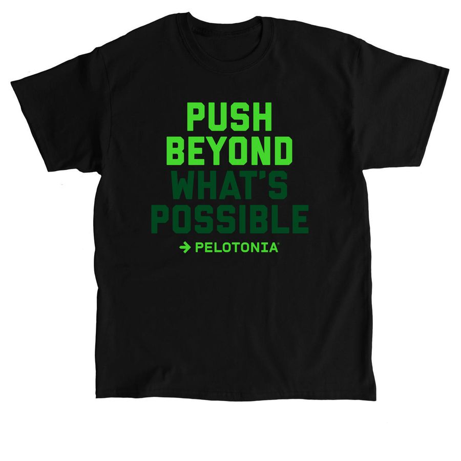 Push Beyond Pelotonia 2026, a Black Classic Unisex Tee
