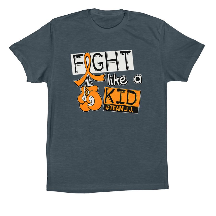 Fight Like A Kid - Team J.J., a Vintage Navy Premium Cotton Tee