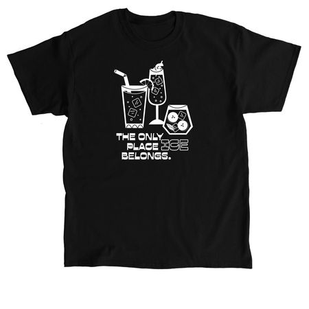 LUPEC's Only Place ICE Belongs Black Tshirt, a Black Classic Unisex Tee