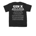SKPcars Gen X guide, a Black Youth Unisex Tee (back-view)
