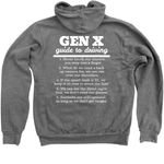 SKPcars Gen X guide, a Deep Heather Zip Up Hoodie (back-view)