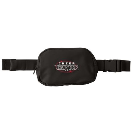 Cheer New York Fanny Pack, a Deep Black Matte Hip Pack