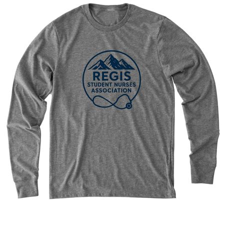 RSNA Logo, a Aluminum Grey Allmade Eco Triblend Long Sleeve Tee