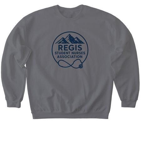 RSNA Logo, a Charcoal Softstyle Crewneck Sweatshirt