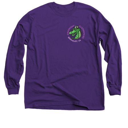 Adult Sizes Dragon Gear, a Purple Classic Long Sleeve Tee