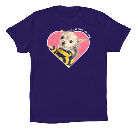 I Heart Tiny Wilbur, a Team Navy Premium Cotton Tee