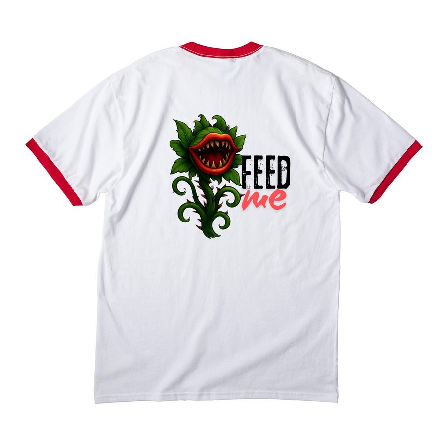 SUDDENLY, SEYMOUR, a White/ Red Cotton Ringer Tee