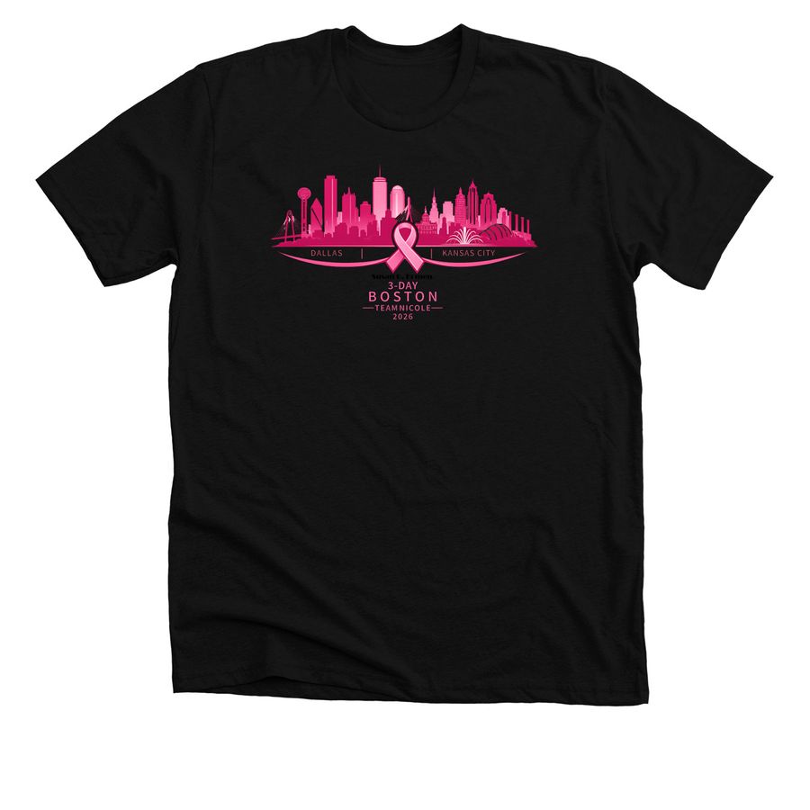SGK 3-day Boston TeamNicole Shirt, a Solid Black Blend Premium Unisex Tee