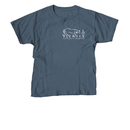 Youth Life Lessons from Horses - Dark Colors, a Indigo Youth Unisex Tee