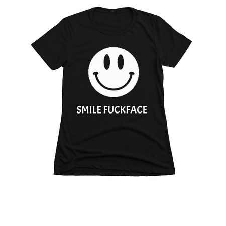 Smile, a Black Women's Slim Fit Tee