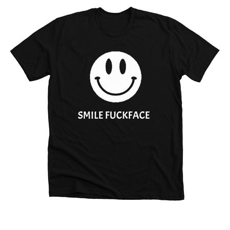 Smile, a Solid Black Blend Premium Unisex Tee