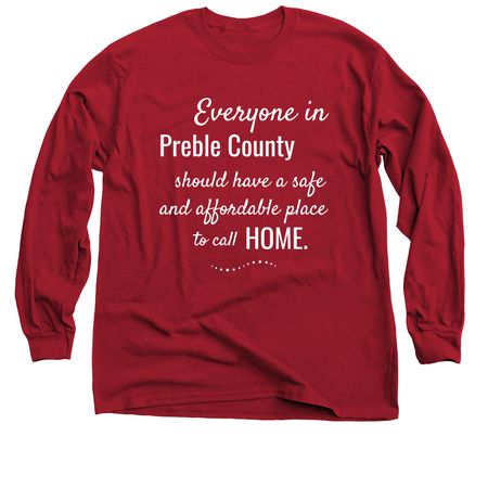 Vision, a Cardinal Red Classic Long Sleeve Tee
